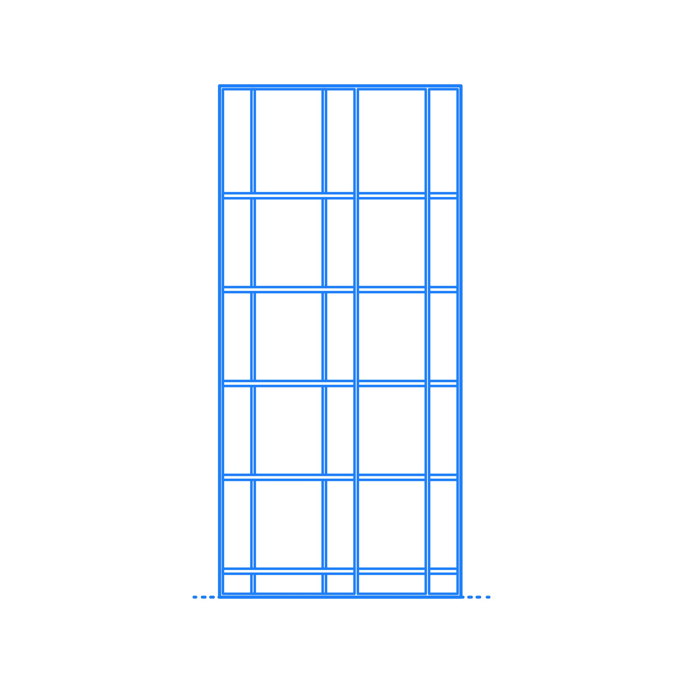 Furniture Bookcases Caged Bookcase Line Art Illustration Svg Free Vectors